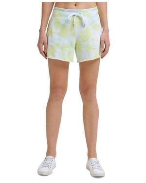 Calvin Klein Performance Printed French Terry Shorts - Green