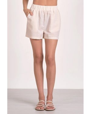 Elan Seersucker Pull On Shorts - Pink