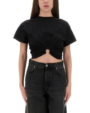 Rabanne Tcropped -Shirt - Black