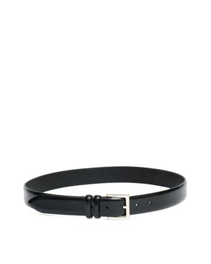 Orciani Toledo Leather Casual Belt - Black