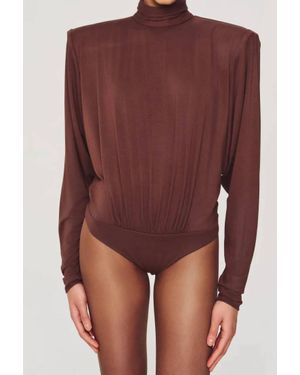 Ronny Kobo Bri Bodysuit - Brown