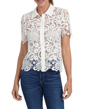 Love Token Amy Lace Top - Blue