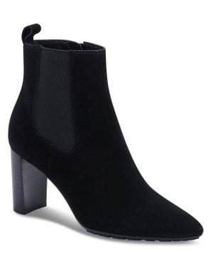 Aqua College Katlyn Suede Ankle Chelsea Boots - Black
