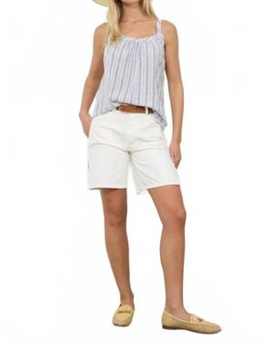 Lamade Lydia Linen Cami - White