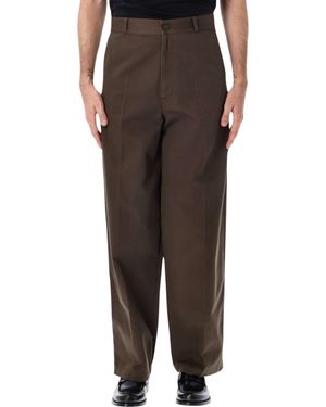 Lemaire Tailored High-Waist Straight-Leg Pants - Black