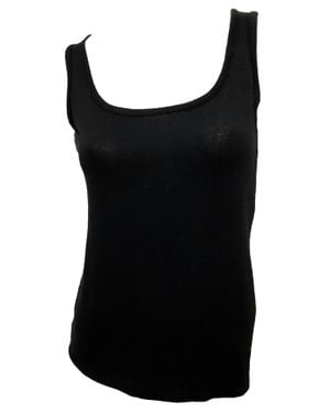 French Kyss Solid Tank Top - Black