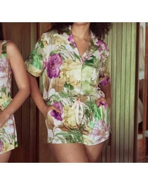 Kilo Brava Shorts Pajama Set - Brown