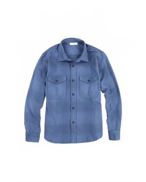 Save Khaki Ombre Plaid Overshirt - Blue