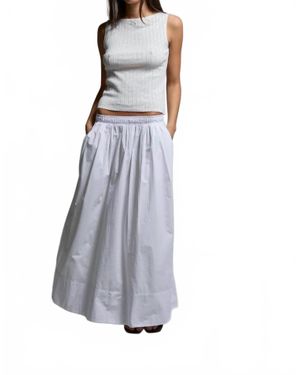 Asher Kate Maxi Skirt - White