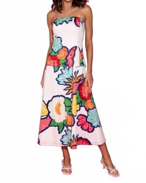 Alden Adair Brooks Dress - Red