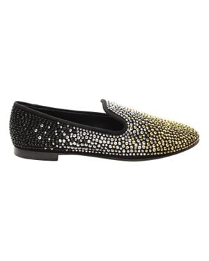 Giuseppe Zanotti Studded Smoking Slippers - Black
