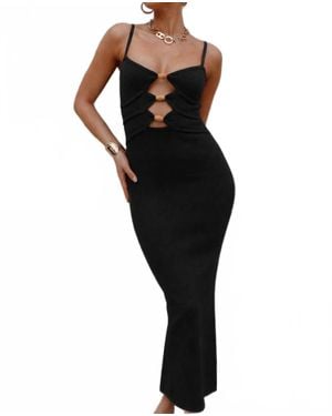 Runaway the Label Normani Cutout Midi Dress - Black