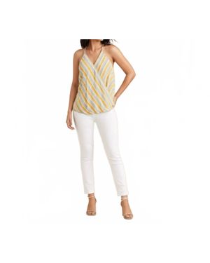 Market & Spruce Coastal Lady V-Neck Sleeveless Blouse - Multicolor