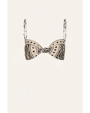 Johanna Ortiz Bandana Marina Bikini Top - Natural