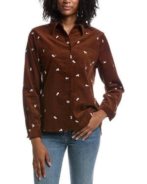 ANNA KAY Grande Fleur Shirt - Brown