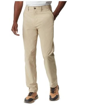 BASS OUTDOOR Traveler Pants Mid Rise Slim Straight Leg Fts1649 - Natural