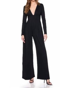 Susana Monaco Very V Jumpsuit - Black