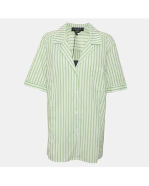 Marina Rinaldi Marina Sport By Stretch Cotton Short Sleeve Shirt - Green