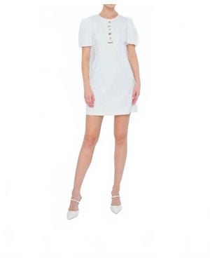Flora Bea Leone Mini Dress - White