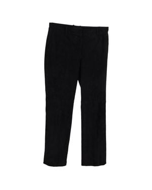 JOSEPH Mid-Waist Straight-Leg Pants - Black
