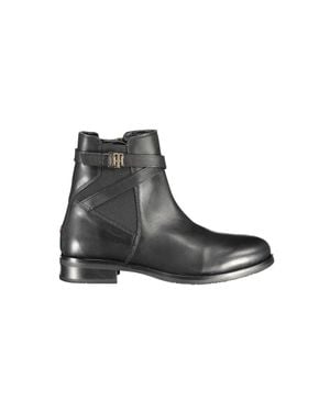 Tommy Hilfiger Black Leather Boot
