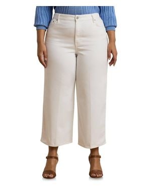 Ralph Lauren High-Rise Wide-Leg Cropped Jeans - White