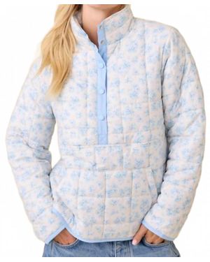 Main Strip Lillie Floral Snap-On Jacket - Blue