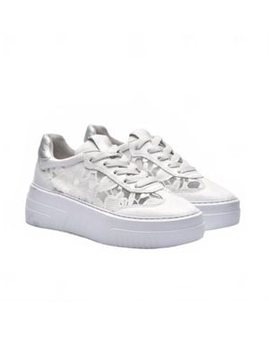 Softwaves Maya Mesh Platform Sneakers - White