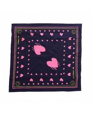 Kerri Rosenthal Drippy Heart Bandana - Blue