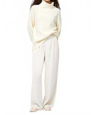 French Connection Emilia Knit Oversized Pullover Sweater - White