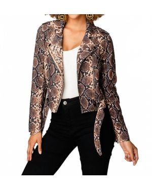BuddyLove Cicely Snake Jacket - Black