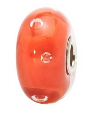 Trollbeads Bubbles Glass Bead Charm - Orange