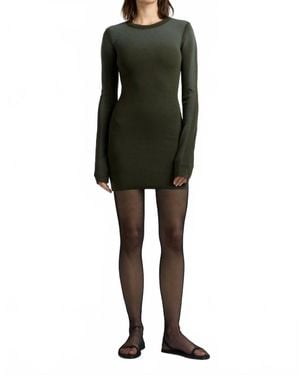 Cotton Citizen Verona Long Sleeve Mini Dress - Black
