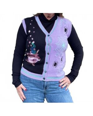 Southern Grace Frightfully Fun Vest - Blue