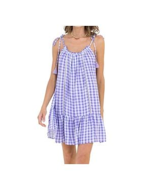 Maaji Seersucker Magnolia Short Dress - Purple