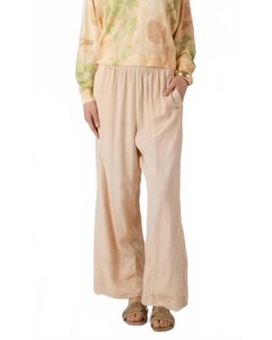 Dex Clothing Wide Leg Linen Pants - Natural