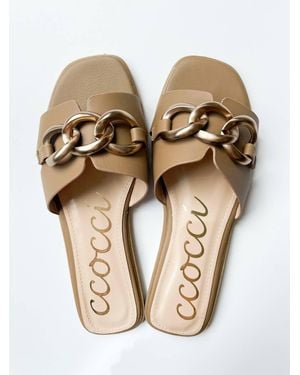 Ccocci Baylor Chain Link Sandal - Natural