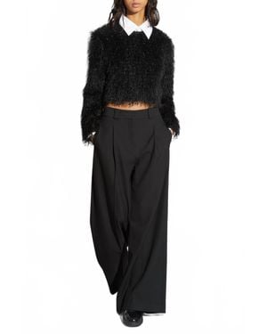 Saint Art Tiffany Mid-Waisted Wide Leg Trouser - Black