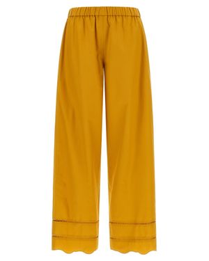 Fabiana Filippi Cotton Casual Pants - Yellow