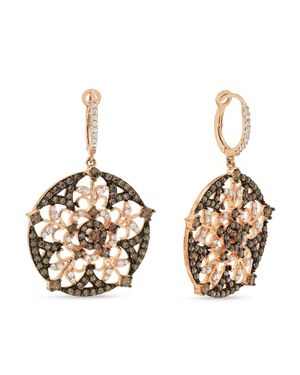 SSELECTS 18" 6.96Ct Cubic Zirconia Drop/Dangle Earrings - Metallic