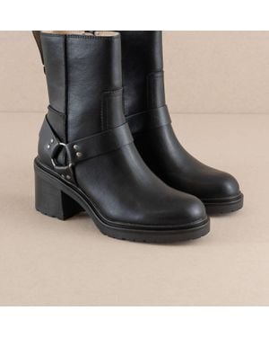 Oasis Society Clyde Moto Ankle Boot - Black