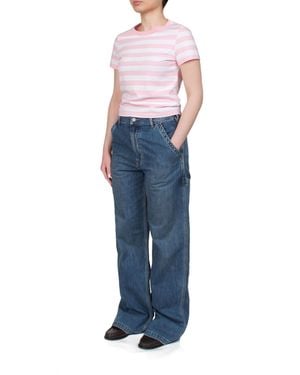 Denimist Teri Wide Leg Carpenter Jean - Blue