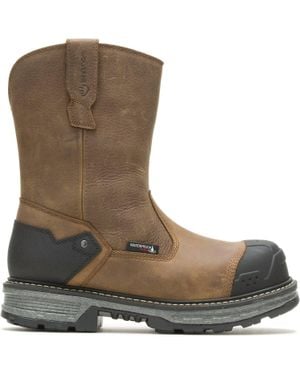 Wolverine Hellcat Hd Wellington Work Boots - Brown