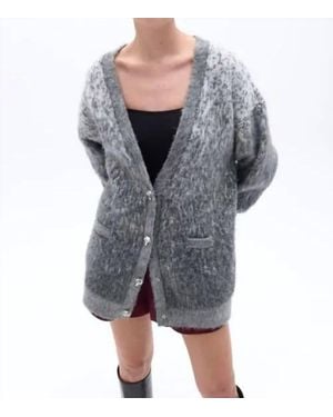 Nocturne Gradient Oversized Cardigan - Gray