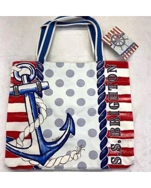 Brighton Nautical Tote Bag - Blue