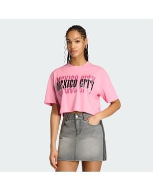 adidas Fifa World Cup 26 Host City Mexico City T-Shirt - Red