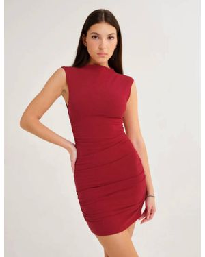 Rumored Minimalist Mini Dress - Red