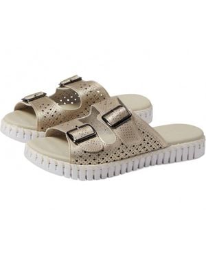 Ilse Jacobsen Tulips Slip-On Sandals - Metallic