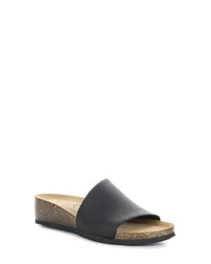 Bos. & Co. Lux Slide Sandal - Black