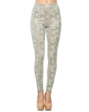 See And Be Seen Snake Skin Legging - Natural